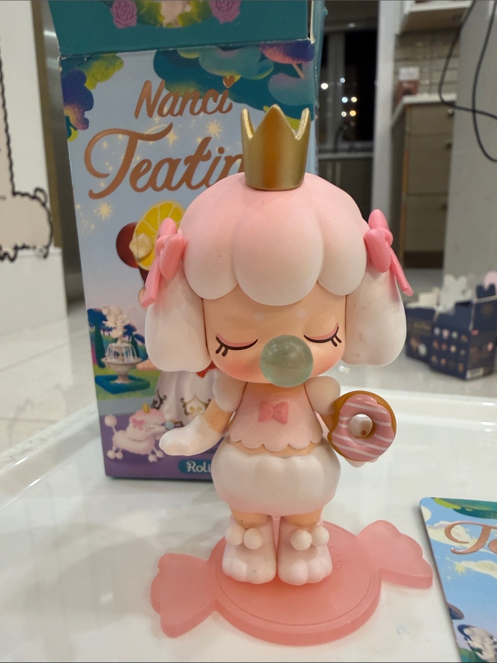 Nanci Teatime Pink Princess Figurine with Gold Crown